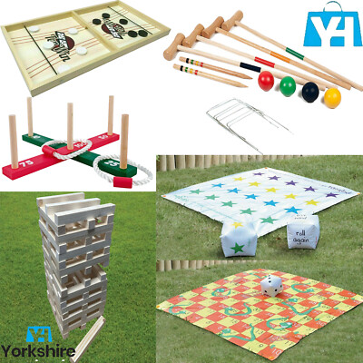 GIANT GARDEN GAMES OUTDOOR SUMMER BEACH BBQ FAMILY FRIENDS KIDS FUN ...