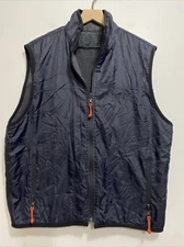 REVERSIBLE American Eagle AE77 performance Full Zip Vest Men’s Size Large Black