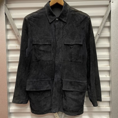 Valstar Milano Wildleder Hemd Jacke Safari Chore Knopfleiste Navy 52 42 L