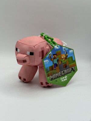 Minecraft 5 Zoll Schwein Tasche Aufhänger Plüsch
