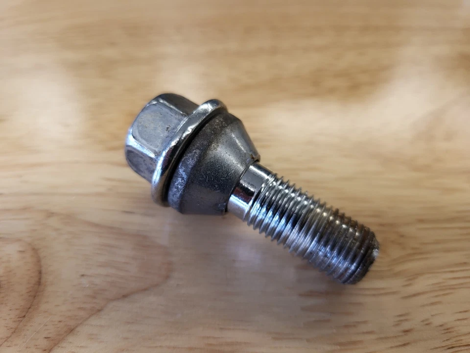 Volvo Chrome Wheel Lug Nuts #9485474 w/Washer - S60 S80 V70 XC60 XC70 XC90 - Image 3 of 4