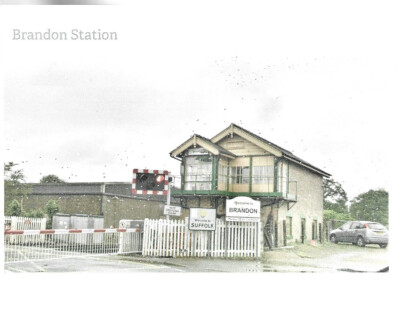 LOVELY SCARCE POSTCARD - BRANDON STATION - BRANDON - SUFFOLK C.2000 ...