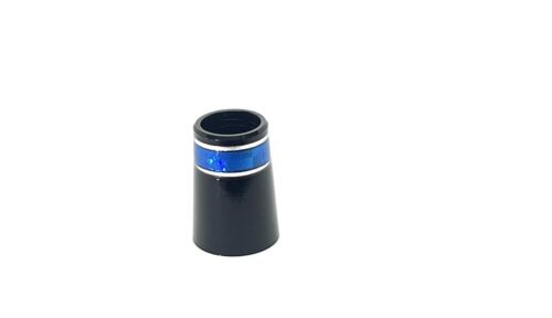8 pcs Universal Size Royal Blue / Silver Ring ferrule Fit Both .355” / .370” - Picture 4 of 4