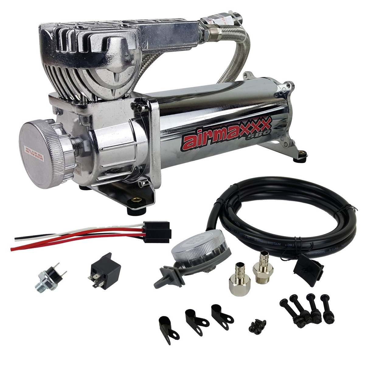Chrome 580 Air Compressor For Bag Suspension | 180 psi | Off