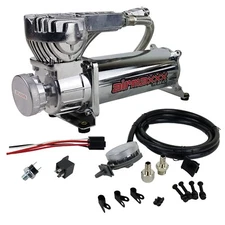 Chrome 580 Air Compressor For Bag Suspension 180 psi Off Pressure Switch Filter