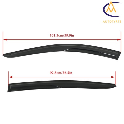 For Nissan Altima 2019-2023 Acrylic Window Vent Visors Wind Deflector Set of 4 - Picture 2 of 15