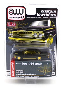 2020 auto world 1 64 custom lowrider black 1962 chevy impala ss mijo ex nip ebay ebay
