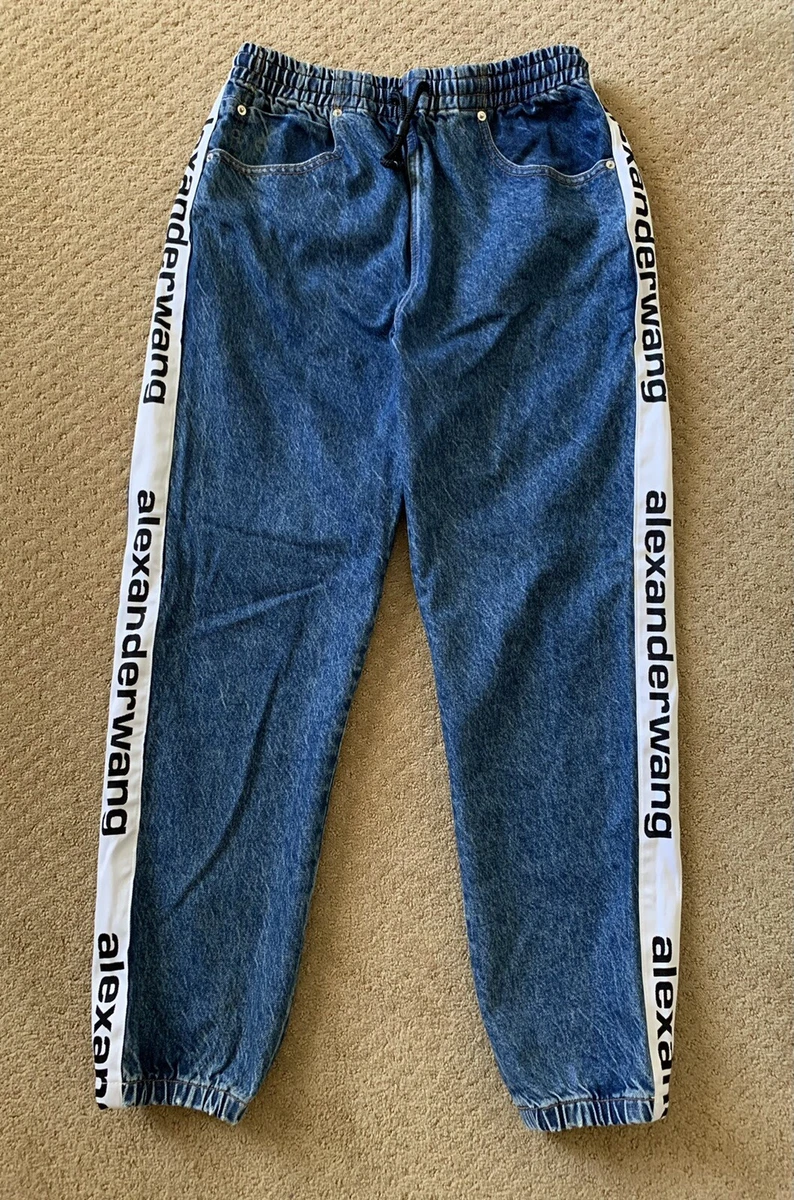 Alexander wang denim joggers sale