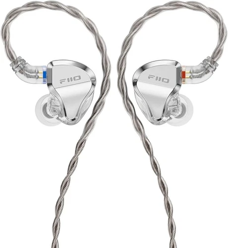 FiiO JadeAudio JH5 1DD+4BA Hybrid 5 Driver In-ear Earphone,0.78mm2 Pins (Silver)