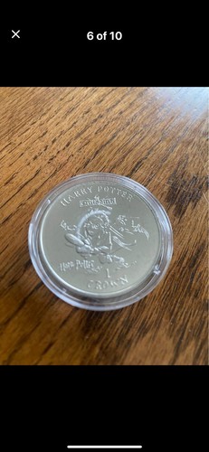 Sterling Silver Harry Potter-IOM 6 Piece Coin Set Certificate Of Authenticity - Picture 6 of 9
