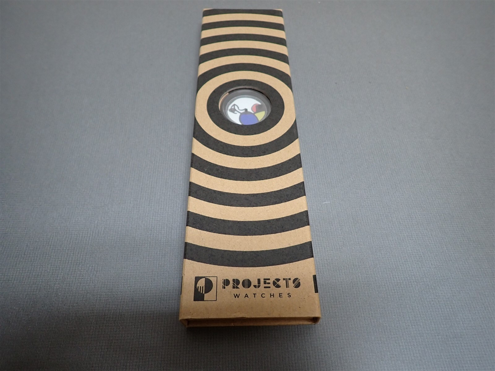 NEW Projects Watches PJT-7811 Miro Masaic 40mm Black Leather Strap Watch