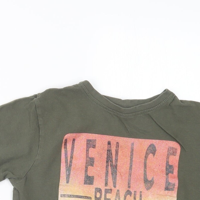 T-shirt basique en coton noir Primark garçons taille 9-10 ans cou