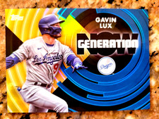 Gavin Lux 2022 Topps Update Gold Parallel Generation Now 57/75 SP Dodgers