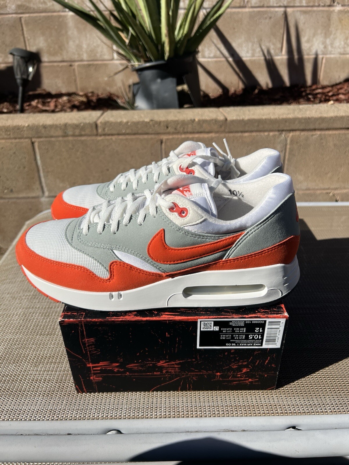 Nike Air Max 1 '86 OG Big Bubble Cosmic Clay DQ3989-103 Men’s Size 10.5