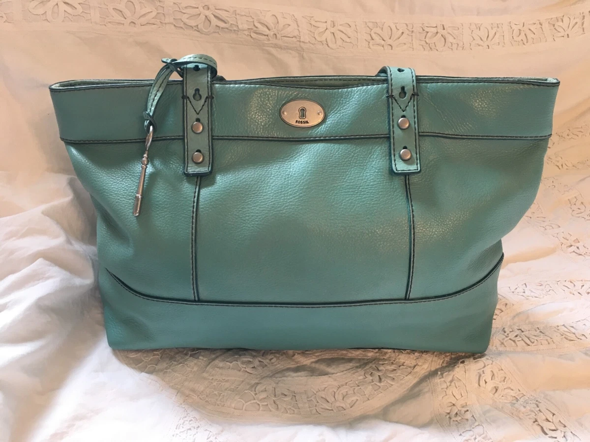 Fossil teal best sale bag