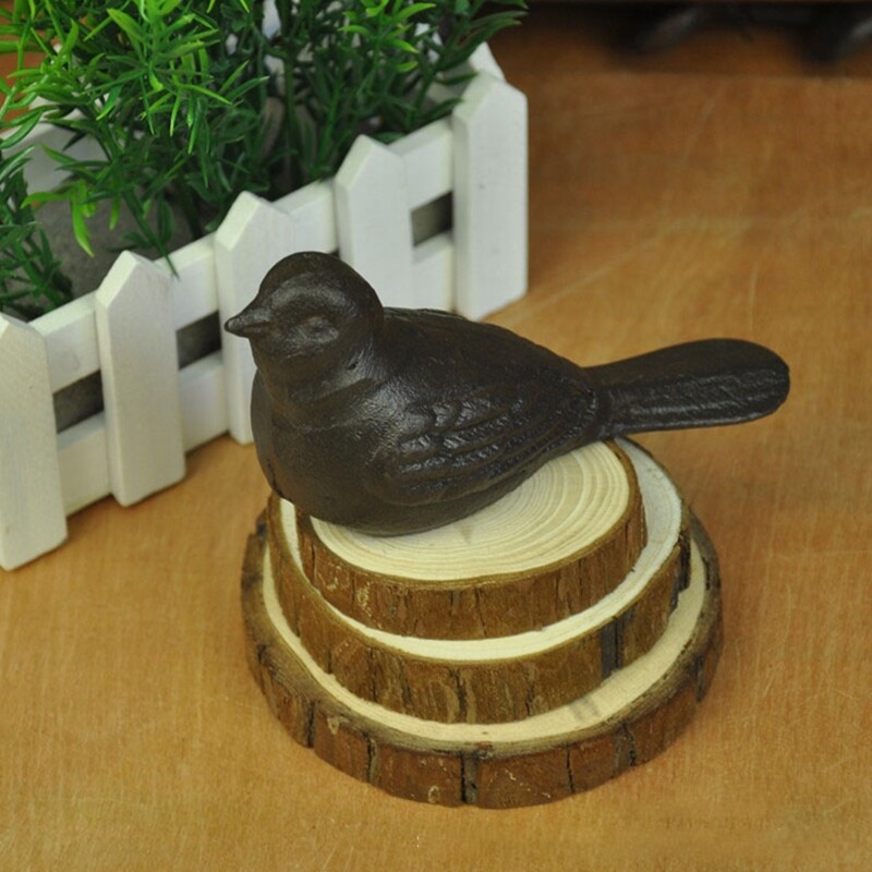 Bird Shaped Movable Door Stop Windproof Door Block Wrought Iron Door