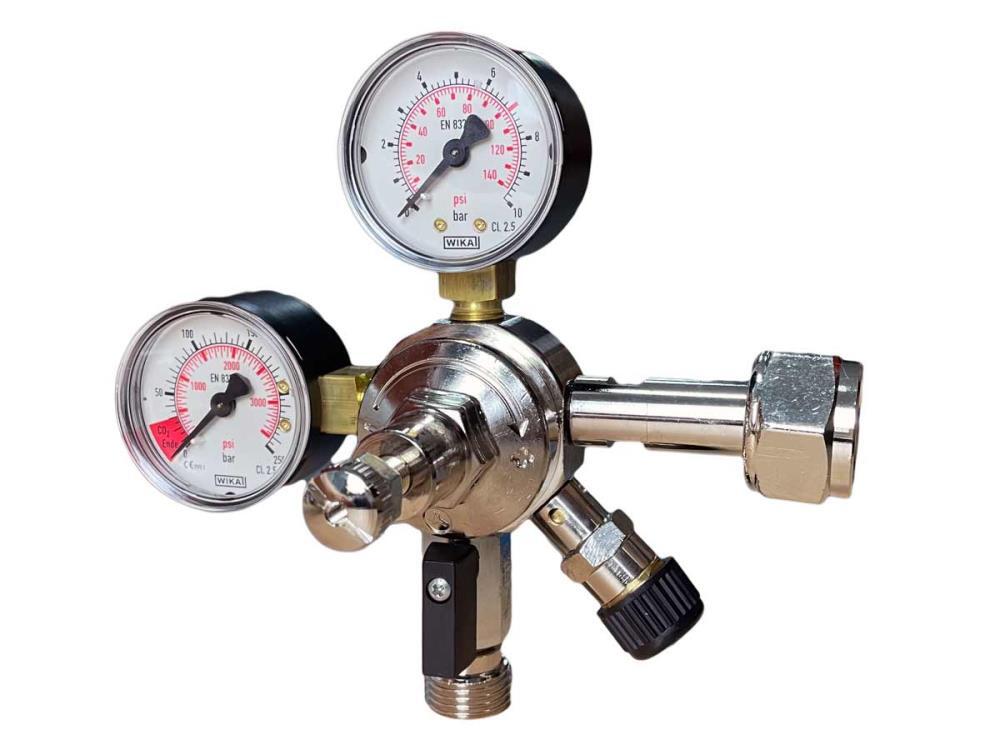 Co2 Druckminderer Manometer AFG 7 bar für Zapfanlage Hauptdruckminderer