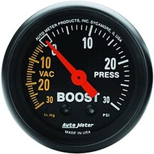 Autometer Z Series 52mm 30 In Hg.-vac. 30 Psi Boost Vacuum Gauge Autometer Z Series 52mm 30 In Hg.-vac. 30 Psi Boost Vacuum Gauge