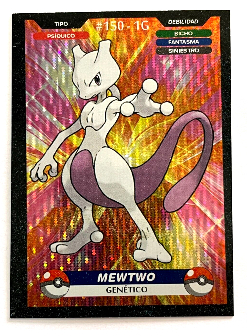 2025 POKEMON KANTO CREALASER TCG Card #150 MEWTWO Peru Edition Foil