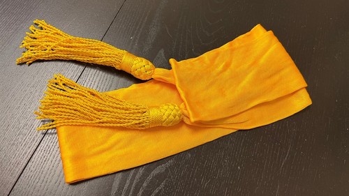 Civil War Yellow "Cavalry" General / Staff Officer SILK Sash - 90" long - NEW - Picture 2 of 12