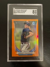 2014 BOWMAN CHROME GARRETT FULENCHEK ORANGE REFRACTOR ROOKIE RC /25 SGC 8 