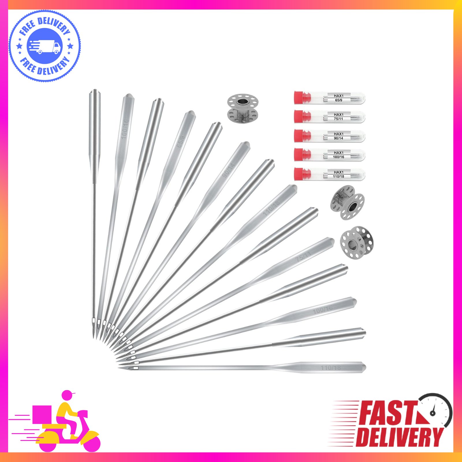 Universal Sewing Machine Needles by ONEHERE - Compatible Replacement Needles-image