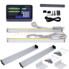 2 Axis Optical Ruler 400&850mm Encoder Linear Scale Digital Readout Display DRO