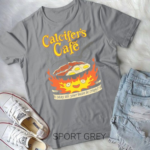 Camiseta unisex Calcifer's Café May All Your Bacon & Eggs Be Crispy Cooking - Imagen 8 de 11