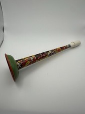 Vintage U.S. Metal Toy Co Tin Litho Large Noisemaker Horns Clown Dancers