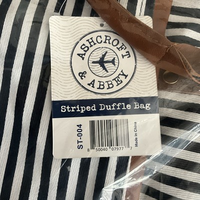 Ashcroft & Abbey Striped Duffle Bag - NWT | eBay display picture 1