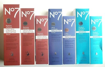 No7 Lift & Luminate Restore & Renew Protect & Perfect Intense Seren *Original & Neu 