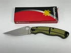 Spyderco Military 2 Salt Compression Lock Knife Yellow/Black G-10  C36GBKYLMCP2