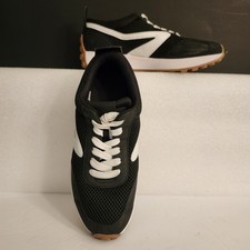 DV Dolce Vita Braiden Sneakers Black Women's Size 8.5M Retro Chunky Low Profile