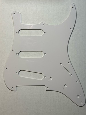 Squier Stratocaster Affinity Series Pickguard White 1-Ply Guitar Pick Guard