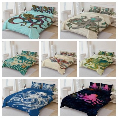 3D Octopus Tentacles Background Quilt Cover Duvet Cover Comforter set