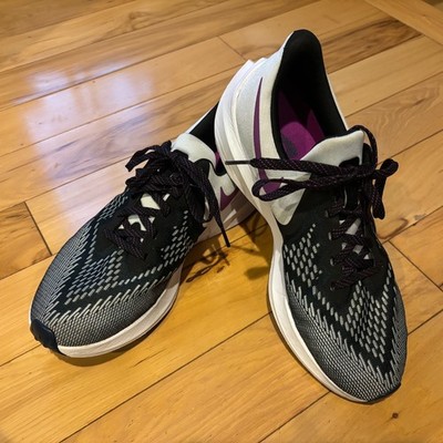Womens Size 10.5 - Nike Air Zoom Winflo 6 Black Vivid Purple White Running