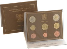 Vatican His Holiness Pope Benedict XVI  2011 year Full coin set 8 coins