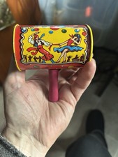 Vtg Kirchhof USA Party Metal Wood Handle Noise Maker New Years Eve