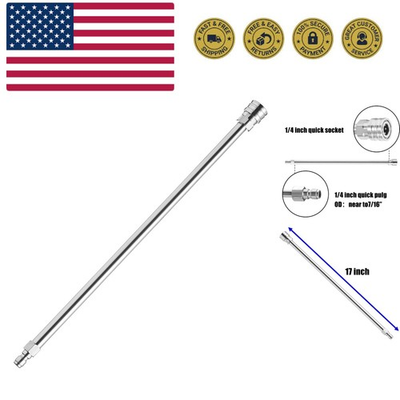 #ad Pressure Washer Extension Wand Power Washer Lance 17 inch 1 4 inch Quick C... $19.99