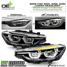 Full Led Lci Style Fit Halogen 2012-15 Bmw F30 320i 328i 335i Drl Headlights