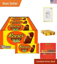 36 Individually Wrapped Milk Chocolate Peanut Butter Eggs - Kosher Easter Treats