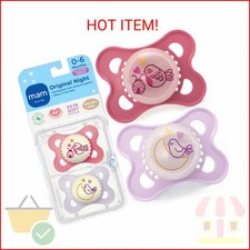 MAM Original Baby Pacifiers 0-6 Months, Binky for Newborn Babies, BPA-Free Skin