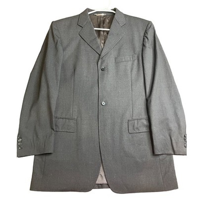 Dolce & Gabbana Gray 2B Blazer 44L US 54L IT Wool 4B Sleeve Italy Lined