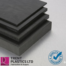 HDPE Sheet - Black | Cut to Size | PE300 Polyethylene Plastic Panel | Food Safe