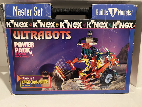 #14127 Ultrabots Master Set 1997 K'Nex Building Kit Open Box Sealed Parts - Picture 1 of 17