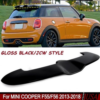 FOR MINI COOPER F55 5D F56 3D 13-18 GLOSS BLACK REAR ROOF SPOILER WING JCW STYLE