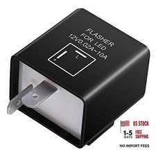 Kinstecks 2Pin Flasher Relay 12V Motorcycle Indicators LED Light Flasher for