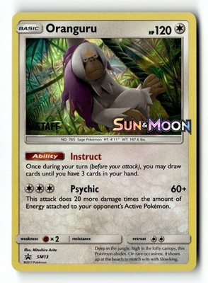 Pokemon Karte Oranguru - (Prerelease) [Staff] Holo LP SM Promos SM13