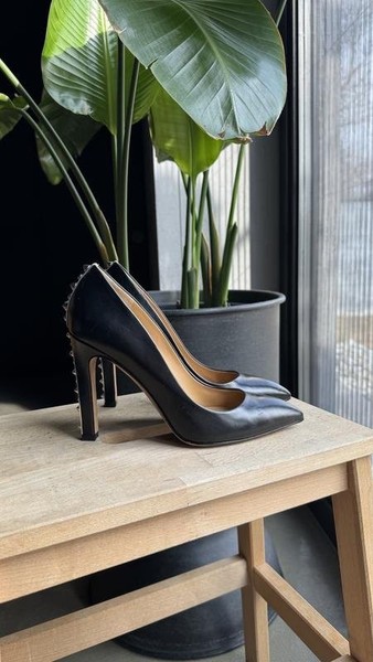 Women Marc Jacobs Heels Black Leather 36.5