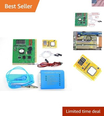 PC Computer PSU and Motherboard Tester Tool PCI & ISA SDRAM Post  Card Diagno...